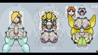 Fapwall Parody Hentai game Rosalina Peach Daisy gloryhole