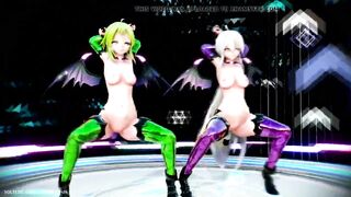 Naughty Succubus Haku And Gumi