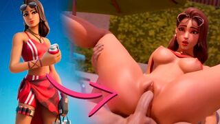 Fortnite porn Boardwalk Ruby tight pussy Rule34 3D hentai animation