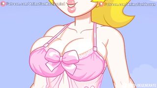 Princess Rosalina Pounding Princess Peach || 4K