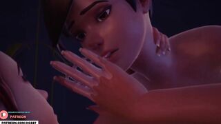 BDSM Overwatch fuck machine Tracer and Brigitte Uncensored 60 FPS High Quality