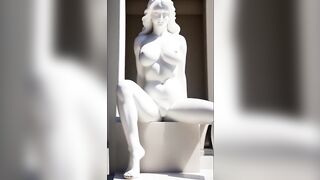 Art- beautiful plaster statue