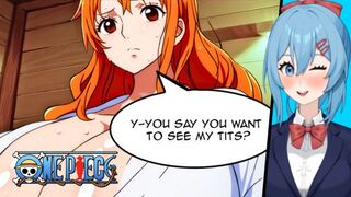 Nami's MASSIVE Titty Bathhouse Cumshot - One Piece Nami