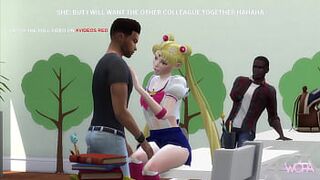 [TRAILER] SAILOR MOON CHEATING ON BOYFRIEND WITH TWO CLASSMATES