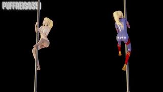 Zero Suit Samus Aran do hot POLEDANCE