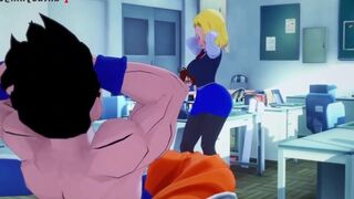 Gohan e Bulma fudendo no Futuro dos Androides - DBZ parody