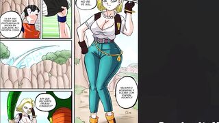 Android 18 Fucked in the Forest od Krillin, Leaving Her Pussy Dripping Cum - DBZ Hentai