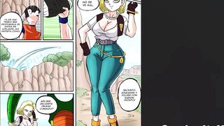 Android 18 Fucked in the Forest od Krillin, Leaving Her Pussy Dripping Cum - DBZ Hentai