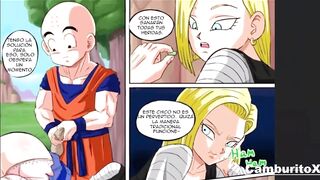 Android 18 Fucked in the Forest od Krillin, Leaving Her Pussy Dripping Cum - DBZ Hentai