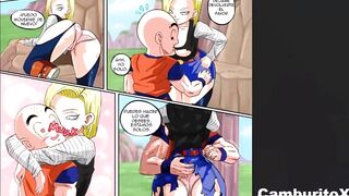 Android 18 Fucked in the Forest od Krillin, Leaving Her Pussy Dripping Cum - DBZ Hentai