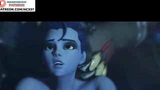 WIDOWMAKER HARD FUCKED IN ANAL AND GETTING CREAMPIE - WIDOWMAKER FROM OVERWATCH HENTAI ANIMATION