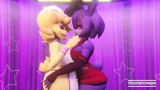 Vanny Cute Furry Bunny Blowjob & Fuck Pussy - FNAF Security Breach