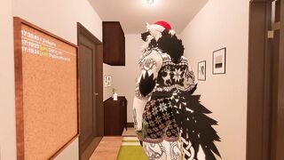 Furry Santa Fucks Married Couple!