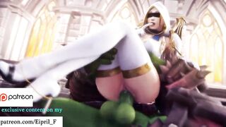 D. Va and Angel Amazing Hard Fuck - Overwatch Hentai Compilation 60 FPS 4K Ultra HD