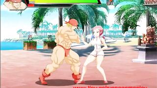 Strong man in hentai sex with a cute lady new gameplay