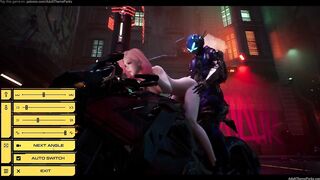 Cyberpunk Backstreet Game - Hack the and give the Motor Girl's a High-Speed Adventure,