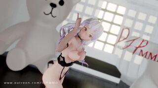 Haku Teaddy Bear MMD Blender Render1800