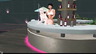 IMVU - Primera noche de trabajo cómo bartender y primera noche dándole a un culito blanco.