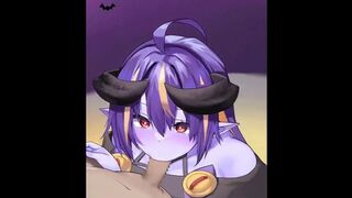 Cute anime demon girl sucking your cock