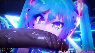 Deep throat Miku live