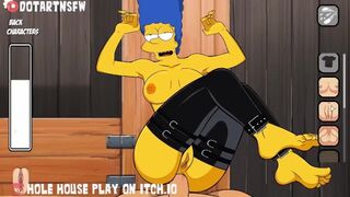 Marge Simpson Milf Legs Spread Missionary On Desk Anal Cum Filling - Hole House