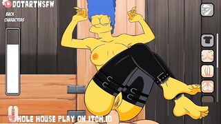 Marge Simpson Milf Legs Spread Missionary On Desk Anal Cum Filling - Hole House