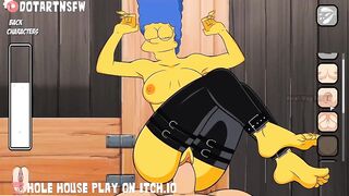 Marge Simpson Milf Legs Spread Missionary On Desk Anal Cum Filling - Hole House