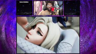 Futa Widowmaker Fucks Mercy From Behind And Blasts Cum Deep Inside Her Tight Pussy