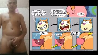 Patricio enseñándole a la arenita a follar hentai sin censura