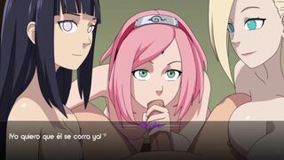 RECEIVING A GREAT BLOWJOB FROM SAKURA, HINATA AND INO - AYAME EVENT - KUNOICHI TRAINER