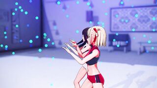 【MMD Lycoris Recoil 4k/60fps】《(錦木 千束 Chisato)(井ノ上 たきな Takina)》~《(HoneyWorks) Fansa / mona)》