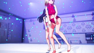 【MMD Lycoris Recoil 4k/60fps】《(錦木 千束 Chisato)(井ノ上 たきな Takina)》~《(HoneyWorks) Fansa / mona)》