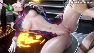 D.Va Letting a Fan Fuck Her & Cum Inside Her || 4K