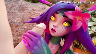 Neeko Getting Banged By Three Guys in the Forest || 4K