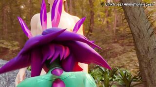 Neeko Getting Banged By Three Guys in the Forest || 4K