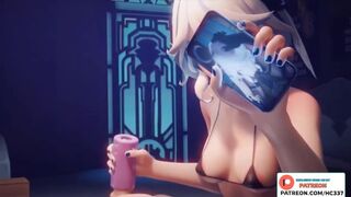 FURINA NETORARE MASTURBATION TRANING WITH NEW TOY | GENSHIN IMPACT NTR HENTAI ANIMATION 4K 60FPS