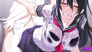 HENTAI PROS - Gorgeous Brunette Student President Loses Her Virginity Over The Outcast Boy