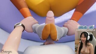 Tracer knows your secret footjob