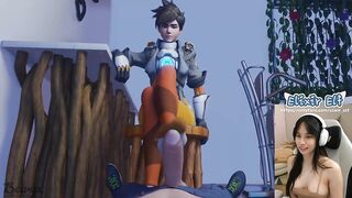 Tracer knows your secret footjob