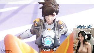 Tracer knows your secret footjob