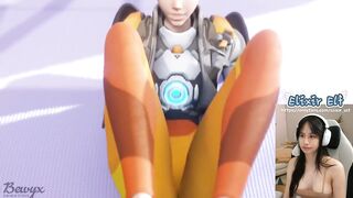 Tracer knows your secret footjob