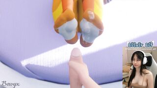 Tracer knows your secret footjob