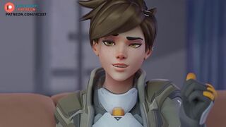 THE BEST TRACER BLOWJOB STORY HENTAI ANIMATION 4K 60FPS