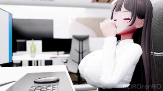 Office Lady Breast Expanding in The Office | ROROrenRO