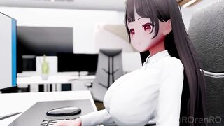 Office Lady Breast Expanding in The Office | ROROrenRO