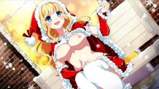 On Christmas cute virgin stepsister shows her boobs got hardcore rough sex anime hentai uncensored