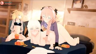 SABER FUCKED BY ASTOLFO AFTER MCDONALDS AND GETTING CREAMPIE | FATE HENTAI ANIMATION