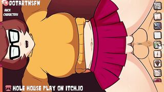 Velma Bent Over Doggystyle Cum Filling Overflowing - Hole House