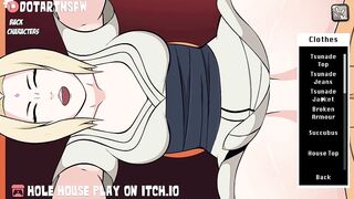 Hole House Gameplay Tsunade Milf Dripping Creampie Moaning Orgasm