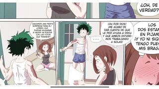 Izuko Midoriya Encuentra a Ochaco UrarakaY Termina Follandola